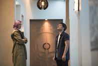 Future Man – Tiger (Eliza Coupe, l.); Josh Futturman (Josh Hutcherson, r.)