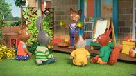 Pip und Posy – Frankie erklärt den Freunden die Regeln der "Dinoeier-Jagd".