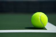 Tennis: Davis Cup – Tennis Ball on the Court - close up