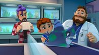 Sharkdog – v.li.: Brody, Max, Sharkdog, Dad