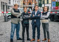 Kommissar Pascha – Das Migra-Team - von links: Michael A. Grimm (Rolle: Pius Leipold), Almila Bagriacik (Rolle: Jale), Tim Seyfi (Rolle: Zeki Demirbilek) und Theresa Hanich (Rolle: Isabel Vierkant).