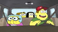 Big City Greens – l-r: Gramma Alice, Cricket Green, Tilly Green, Bill Green