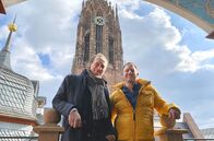 Tobis Städtetrip – Tobias Kämmerer mit Projektleiter Matthias Leissner (li.) im Belvederchen der Goldenen Waage.