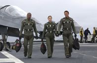 Stealth - Unter dem Radar – L-R: Henry Purcell (Jamie Foxx), Kara Wade (Jessica Biel), Ben Gannon (Josh Lucas)