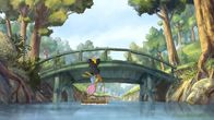 Der kleine Rabe Socke – Die Brücke ist die Rettung für Socke und seinen Freund Löffel.