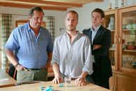 Die Rosenheim-Cops – (v.li.) Andreas Giebel (Florian Prantl), Markus Anton (Franz Ohlmüller), Tom Mikulla (Christian Lind).