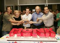 Monk – L-R: Executive Producer Randy Zisk, Traylor Howard, Jason Gray-Stanford, Ted Levine, Tony Shaloub