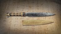 Legendäre Pharaonen – Der Dolch Tutanchamuns besteht aus Meteor-Eisen. Für die alten Ägypter ein magisches Geschenk der Götter.