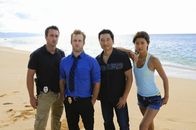 Hawaii Five-0 – (1. Staffel) - Im Kampf gegen das organisierte Verbrechen: Steve McGarrett (Alex O'Loughlin, l.), Danny Williams (Scott Caan, 2.v.l.), Chin Ho Kelly (Daniel Dae Kim, 2.v.r.) und Kono Kalakaua (Grace Park, r.) ...