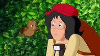 Bibi Blocksberg – Karla Kolumna soll eine Naturreportage über Erlebnisse im Wald schreiben.