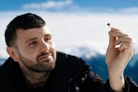 Impact – Impact Reportage Zauberpilze – Zwischen Rausch, Heilung und Kriminalität Host Livio Carlin beim Sammeln von Zauberpilzen sowie den psychedelischen Pilz Spitzkegeliger Kahlkopf. Copyright: SRF