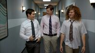 Workaholics – L-R: Adam DeMamp (Adam DeVine), Anders Holmvik (Anders Holm), Blake Henderson (Blake Anderson)
