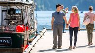 Cedar Cove – l-r: Luke Bailey (Jesse Hutch), Justine Lockhart (Sarah Smyth)