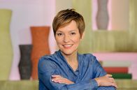 ARD-Buffet – Moderatorin Evelin König.