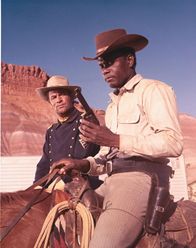 Duell in Diablo – Jess Remsberg (James Garner, l.); Toller (Sidney Poitier, r.)
