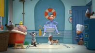 Paddingtons Abenteuer – Mr. Brown (oben, m.), Paddington (r.)