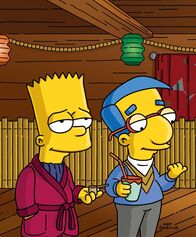 Die Simpsons – Bart (l.); Milhouse (r.)