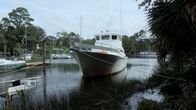 Hurricane Man – Stephen Brookins boat before Hurricane Michael