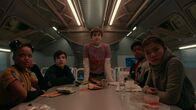 The Astronauts – L-R: Doria Taylor (Kayden Grace Swan), Elliott Combes (Bryce Gheisar), Will Rivers (Ben Daon), Martin Taylor (Keith L. Williams), Samantha 'Samy' Sawyer-Wei (Miya Cech)