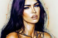 Mit offenen Augen – Die KI-gestützte App Lensa schöpft aus einem Pool von Bildern, um ein verschönertes Double zu fabrizieren. Aber ist der Avatar von Megan Fox eine Idealisierung oder Misogynie?