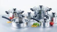 We love Cooking – Set aus Töpfen und Pfannen aus Edelstahl