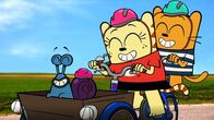 Die Ollie & Moon Show – Olli und Moon sind mit Schnecke Stanley unterwegs zu den Tulpenfeldern in Holland.