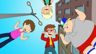 American Dad! – Boyz 12 (Snot, l.; Toshi, oben; Steve, m.; Barry, r.)