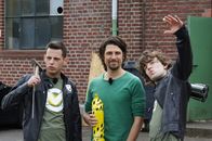 Checkpoint – Cem, Tommy Scheel und Felix während des Checkpoint-Raketen-Tests.