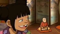 Avatar - Herr der Elemente – L-R: Meng, Aang