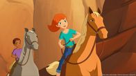 Lassie – Zoe und Harvey dürfen einen Tag unter Cowboys verbringen.