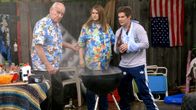 Workaholics – L-R: Gramps DeMamp (Michael Fairman), Jillian Belk (Jillian Bell), Adam DeMamp (Adam Devine)