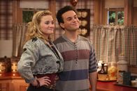 The Goldbergs – AJ Michalka (Lainey Lewis), Troy Gentile (Barry Goldberg).