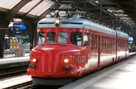 Eisenbahn-Romantik – Churchill-Pfeil in Zürich. 1939 wurde der Triebwagen für die Landesausstellung in Zürich gebaut.