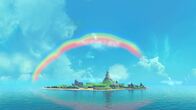 Peter Pan - Neue Abenteuer – Über Nimmerland hat sich ein traumhaft schöner Regenbogen gebildet.