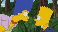 Die Simpsons – Zeigt die Erziehungsmethode Wirkung, die Marge (l.) anwendet, um Barts (r.) Geheimnisse zu erfahren?