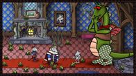 Sir Mouse – King bittet Mouse und Dragon, ihn von den Fröschen zu befreien.