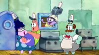 Die Patrick Star Show – v.li.: Bunny, Patrick, Squidina, Cecil