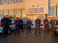 Auf Streife – (v.l.n.r.) Stephan; Nesrin; Marc; Hannah; Daniel; Paul; Nadja