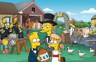 Die Simpsons – Als Bart (l.) den jungen Bullen Lou vom Schlachter retten möchte, ahnt er nicht, dass er bald mit Mary (r.) verlobt ist ...