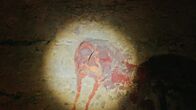Lost Places – Satanische Symbole auf den Wänden der Burg.