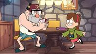 Willkommen in Gravity Falls – GRAVITY FALLS - "Dipper Vs. Manliness" - In a quest to attain manliness, Dipper ventures into the forest to battle the notorious Multi-Bear. Meanwhile, Mabel tries to teach Grunkle Stan how to be attractive to women, particularly the waitress in the local diner, Lazy Susan, in a new episode of "Gravity Falls," premiering FRIDAY, JULY 20 (9:30 - 10:00 p.m., ET/PT) on Disney Channel. (DISNEY CHANNEL) GRUNCLE STAN, MABEL