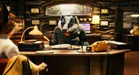 Der Fantastische Mr. Fox – Mr. Fox (l.); Dachs (r.)