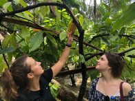 Verrückt nach Meer – Icoaracy in Belem, Brasilien: Nautikpraktikantin Lara Habedank und Patisseriepraktikantin Theresa Arndt machen einen Ausflug zu einer kleinen Kakaofarm.
