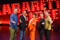 Kabarettgipfel – v.li.: Alex Kristan, Viktor Gernot, Eva Maria Marold, Sonja Pikart, Thomas Stipsits.