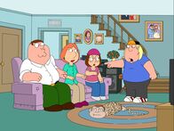 Family Guy – (v.l.n.r.) Peter Griffin; Lois Griffin; Affe; Meg Griffin; Chris Griffin