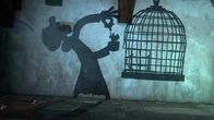 Die Schlümpfe – Gargamel fängt Papa Schlumpf, tauscht mit Hilfe eines Zaubertranks mit ihm die Körper und sperrt ihn in einen Käfig.