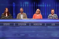 Gefragt - Gejagt – Die Kandidat:innen (v.l.n.r.): Stefanie Brock, Steffen Kuhn, Kerstin Klinger und Leo Bamann.