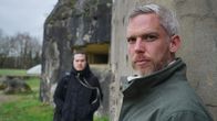 Weird War Two – EBEN-EMAEL, BELGIUM - Sam Willis and Robert Joe stand in front of a gun casemate at Belgium’s Fort Eben Emael, one of the biggest and most formidable fortresses in the world at the time in World War II.