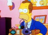 Die Simpsons – Herb, Homers Halbbruder, hat eine Dolmetschermaschine für Babysprache entwickelt.