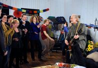 Rote Rosen – v.l.n.r.: Sandra Speichert, Madeleine Lierck-Wien, Anja Franke, Hermann Toelcke, Barbara Lanz, Tobias Rosen und Alexandra Horn).